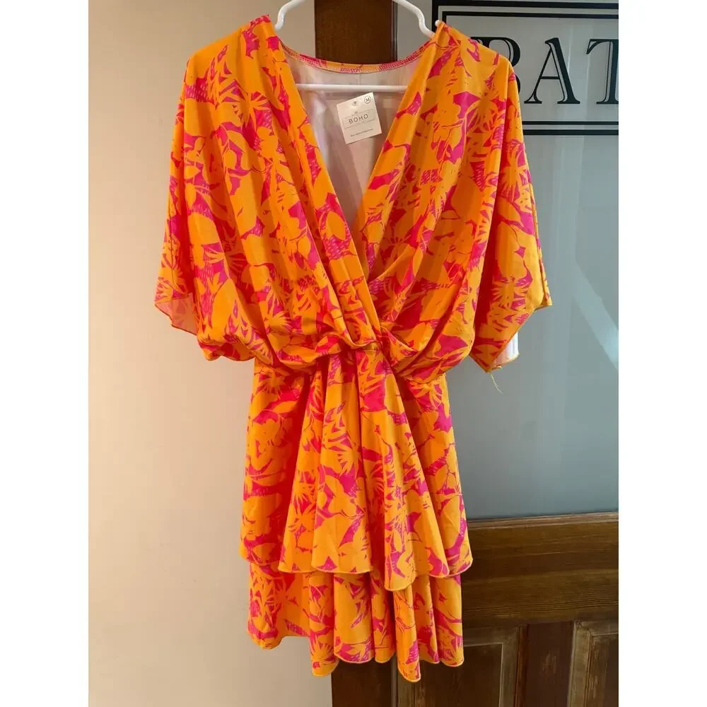 Boho Dress NEW! Great colors! MSRP $90 - Picture 8 of 8